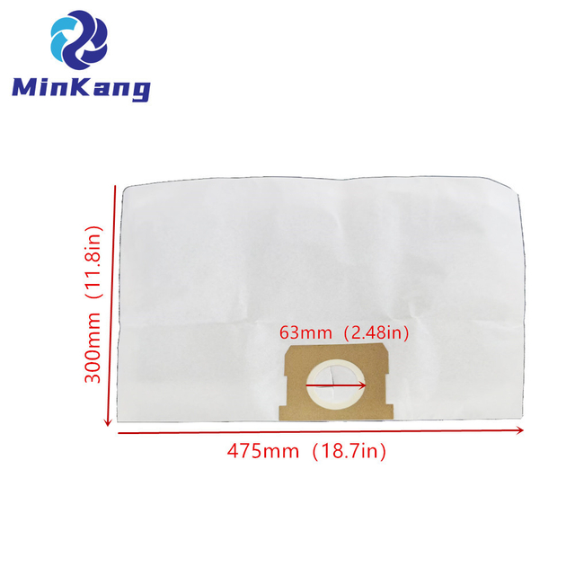 HART 3～5 ガロンおよびほとんどのブランドの HART、Hyper Tough、Shop-Vac、Vacmaster 湿式/乾式掃除機用の交換用標準ダストフィルターバッグ