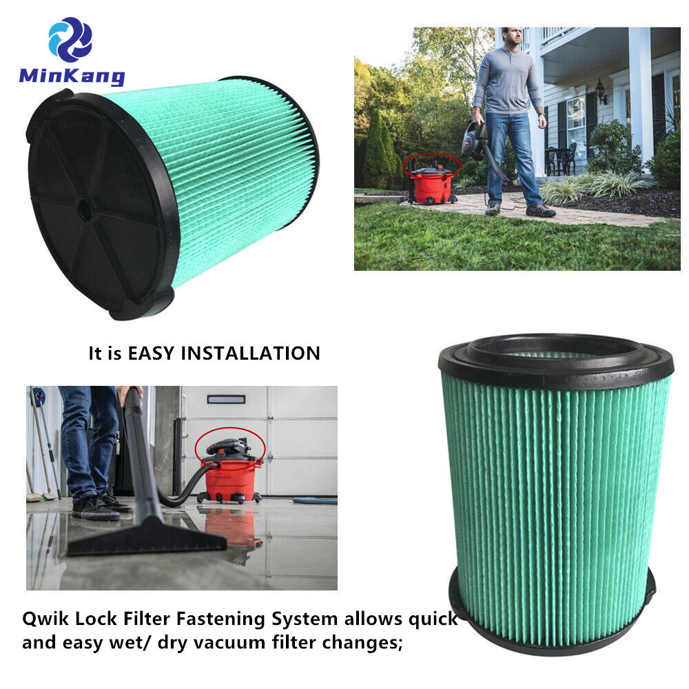 グリーン 38753 9-38753CRAFTSMAN CMXZVBE38753用カートリッジ真空HEPAフィルターHEPAメディア湿式/乾式真空フィルター