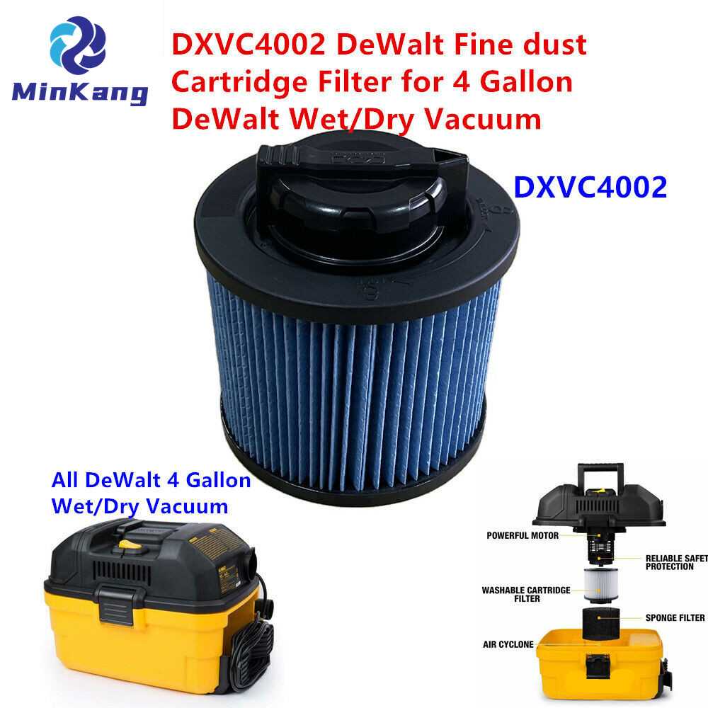 ブルー DXVC4002 微粉塵カートリッジ真空フィルター交換 DeWalt 4 ガロンウェット/ドライ掃除機アクセサリー