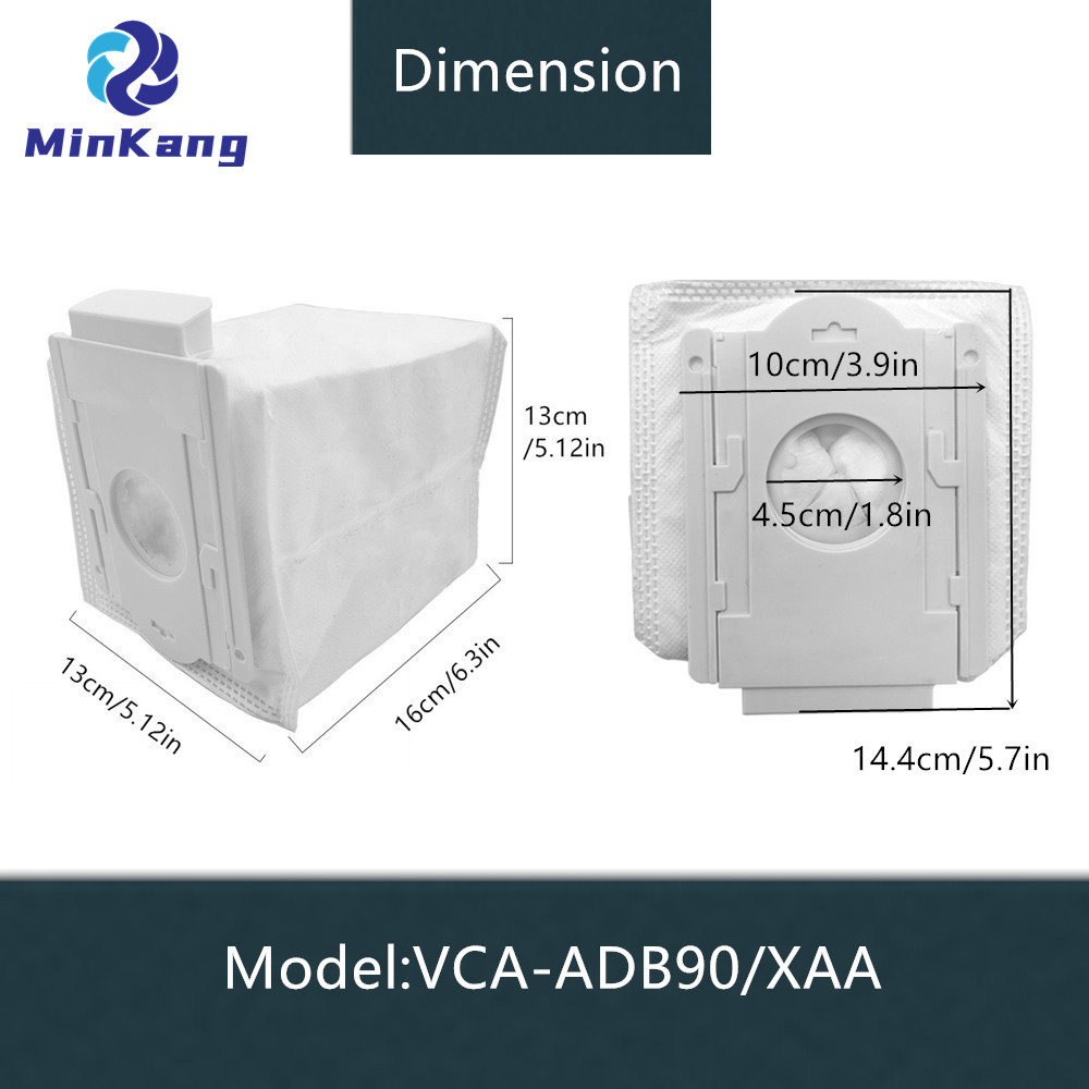 VCA-ADB90 HEPAフィルタークロスダストバッグSamsung 70+ 75+ 90シリーズコードレススティック掃除機用