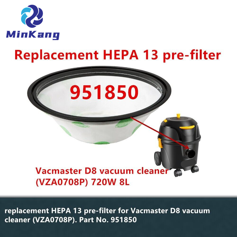 真空 HEPA 13 プレフィルターダストフィルターバッグ Vacmaster D8 VZA0708P 720W 8L 掃除機部品