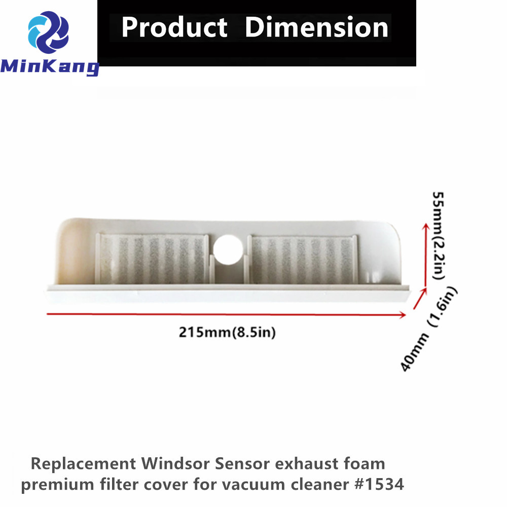 #1534 #Wi-1534 交換用排気フォームハウジングカバーフィルターとクリーニングブラシ Windsor Versamatic アップライト掃除機用 