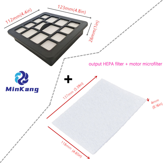Gorenje 229396/ Zelmer ZVCA335X（A6012014012.0）掃除機用の出力HEPA +モーターフィルター 
