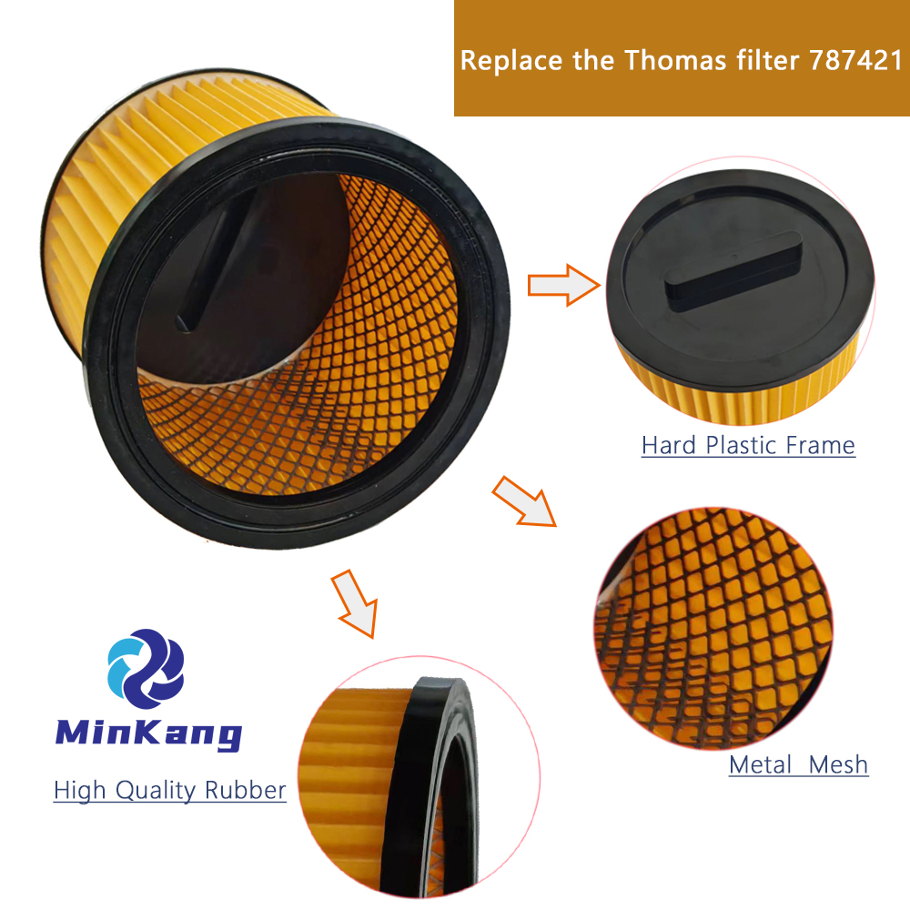 カートリッジ真空 Hepa フィルター交換トーマス 787421 掃除機フィルタークリーニング