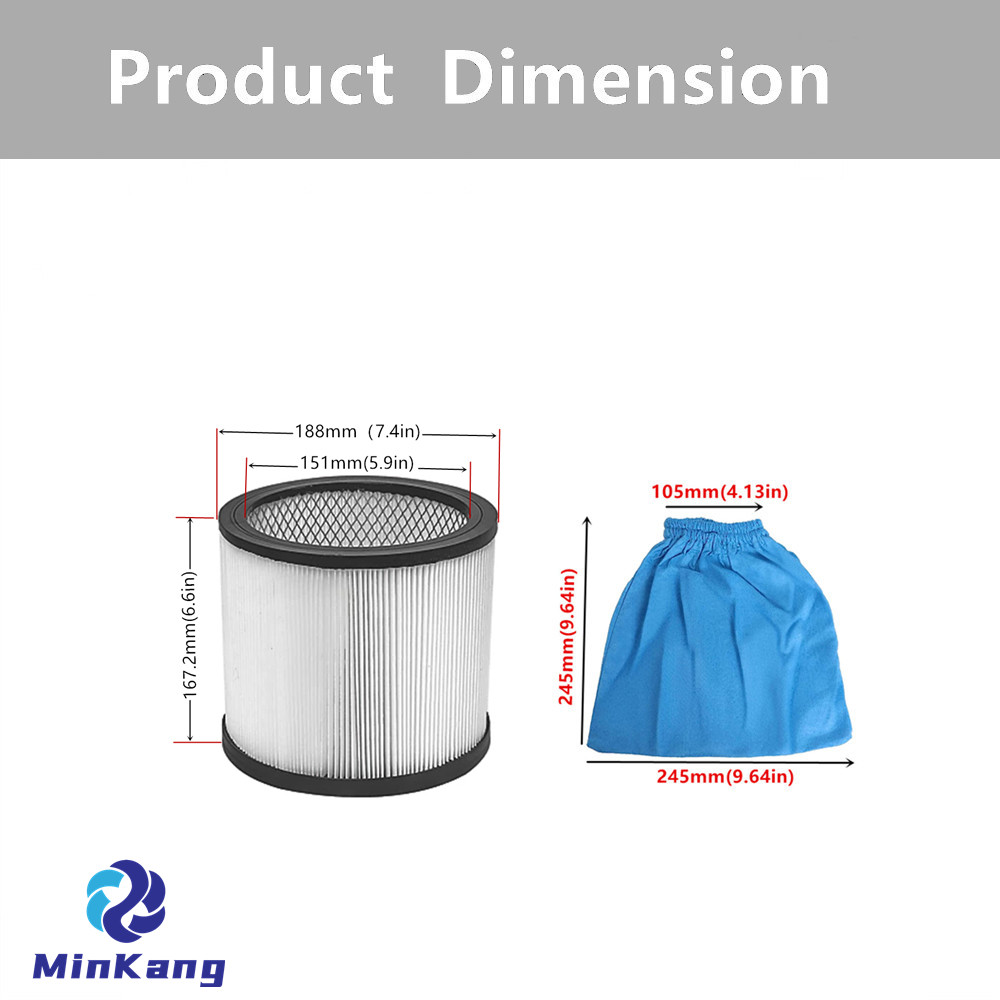 ロック蓋付きホワイトカートリッジ真空HEPAフィルター、テキスタイルブルーフィルターバッグパークサイドLidl湿式および乾式掃除機用ドライフィルターPNTS 1500 D5 - LIDL IAN 304887