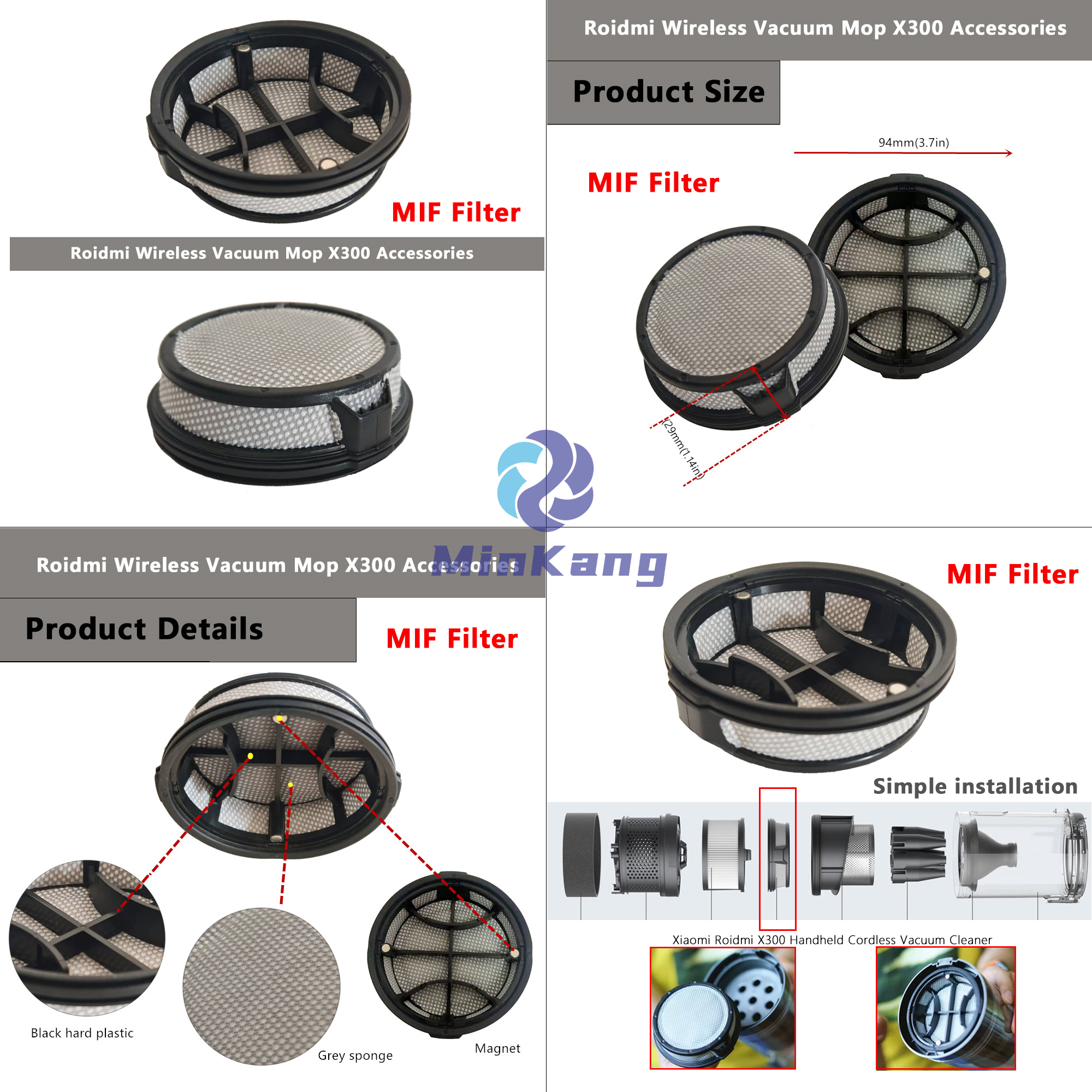 Xiaomi Roidmi X300 MIF フィルター