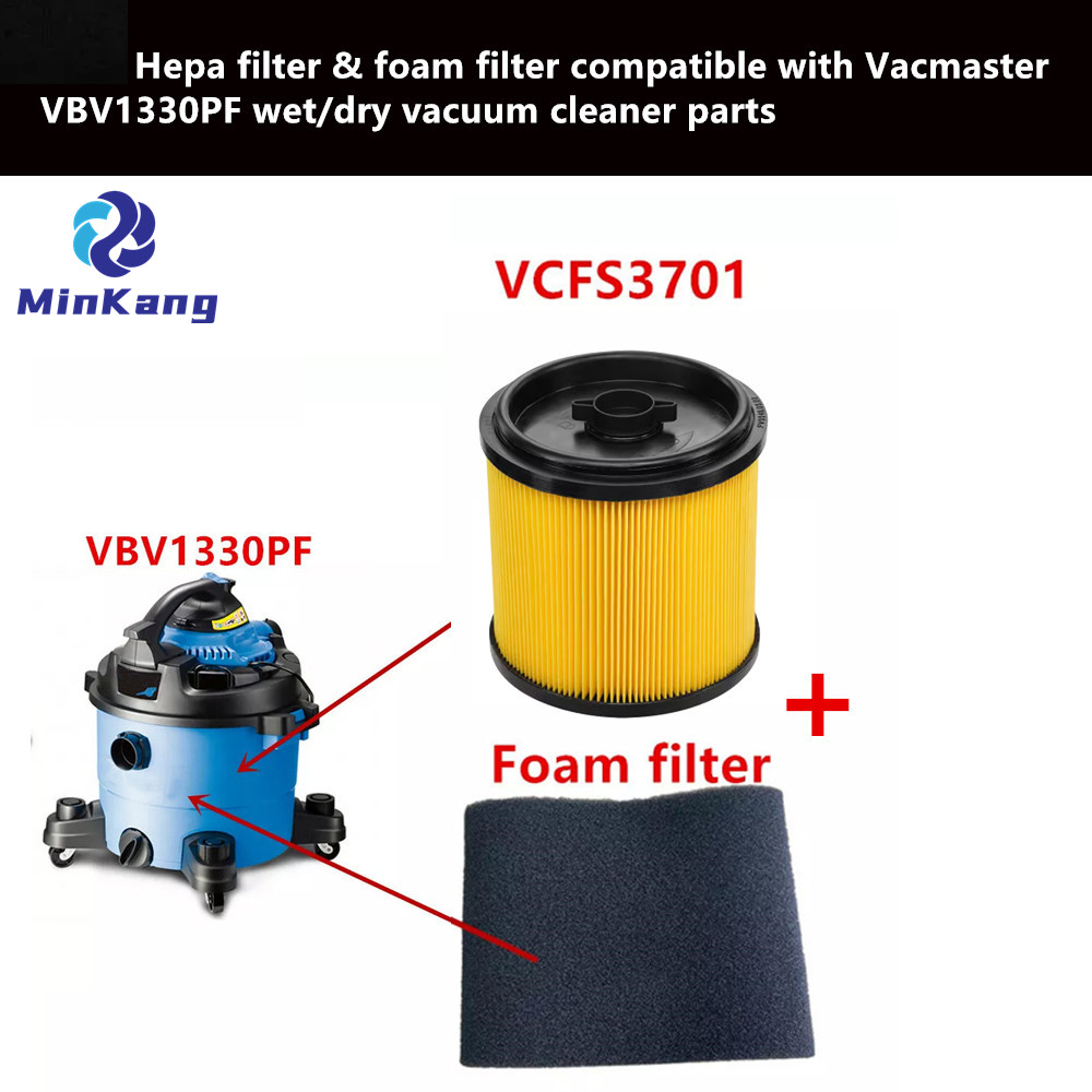 VCFS3701 Hepa フィルター & フォームフィルター Vacmaster 湿式/乾式掃除機 VBV1330PF 用