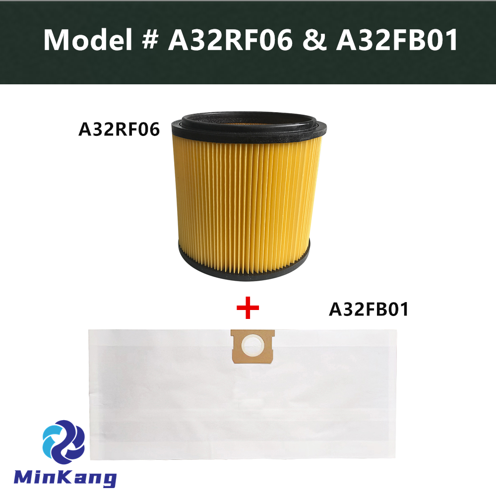 A32RF06 & A32FB01 交換カートリッジ真空 HEPA 集塵フィルターバッグ RYOBI RY40WD01 10 ガロンウェット/ドライ掃除機部品