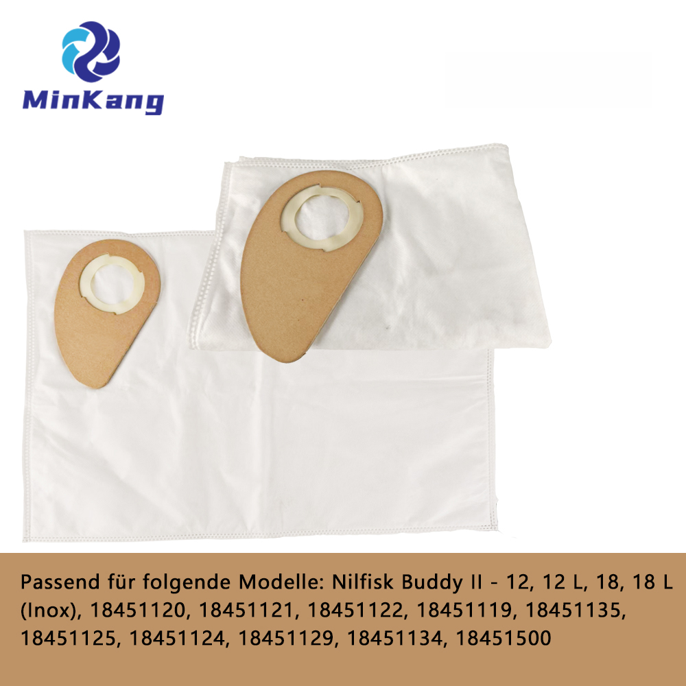 Buddy II - 12 / 18 / 12L / 18L ステンレス掃除機用ダストバッグ、不織布