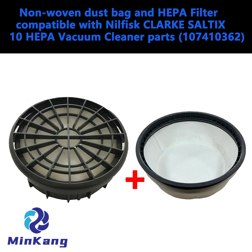 Nilfisk Clarke Saltix 10掃除機用の不織布ダストバッグとHEPAフィルター 
