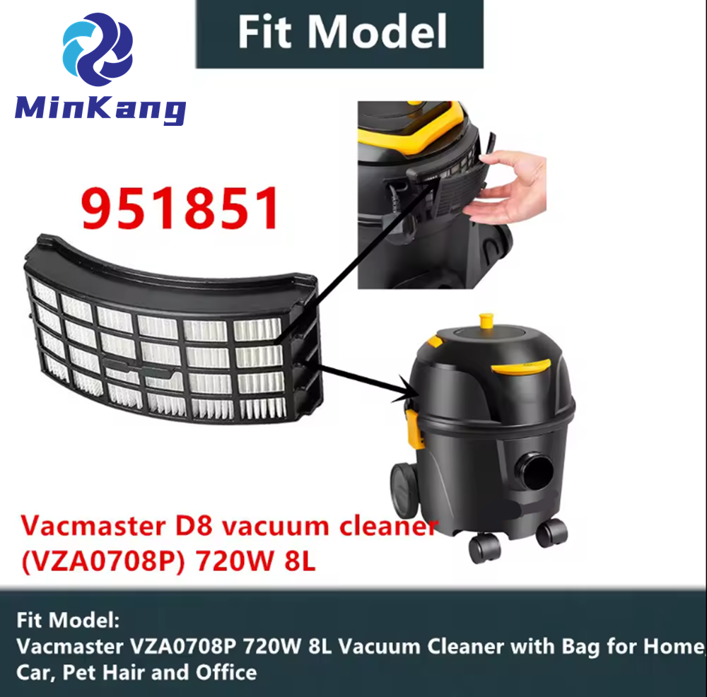 OEM 交換用洗えるエアフィルター Hepa フィルター Vacmaster D8 掃除機 VZA0708P 用 