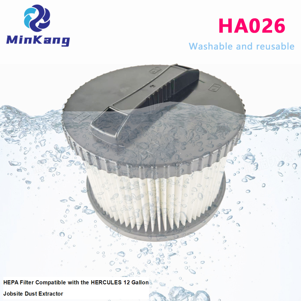HA026 Hercules WaseThite真空HEPAフィルタークリーニング用の洗濯可能で再利用可能な交換HEPAフィルター