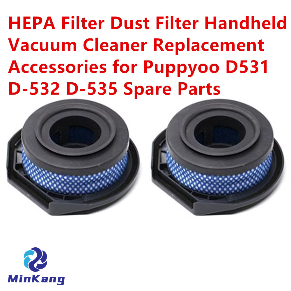 HEPAフィルターダストフィルターハンドヘルドバキュームクリーナー交換用アクセサリPUPPYOO D531 D-532 D-535スペアパーツ