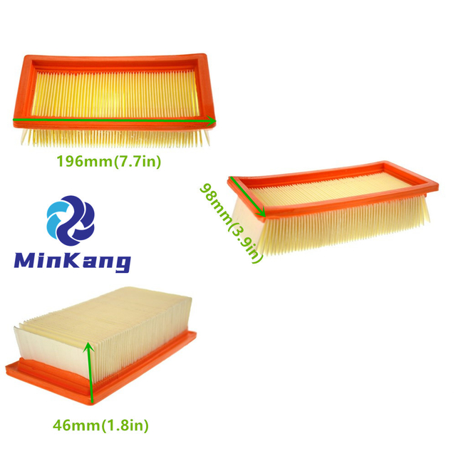  ダスト Hepa フィルター 6.414-971.0 ケルヒャー WD7.000、700P、800 ウェット/ドライイエロー掃除機部品用